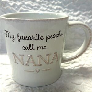 White Ceramic Nana Mug